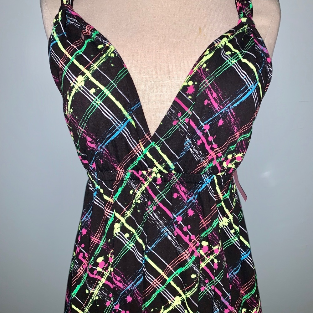Multicolored Rave Paint Splat Dress - Picture 4 of 4